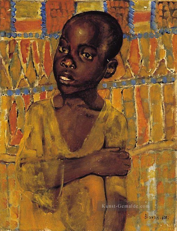 afrikanischer Junge 1907 Kuzma Petrov Vodkin Ölgemälde